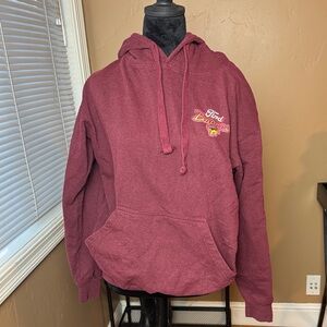 Ford Maroon Pullover Hoodie for Men